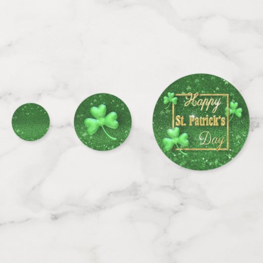 St. Patrick's Day Gold Shamrock Confetti (Voorkanten)