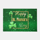 St. Patrick's Day Gold Shamrock Deurmat (Voorkant)