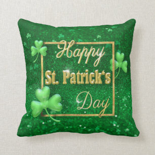 St. Patrick's Day Gold Shamrock Kussen