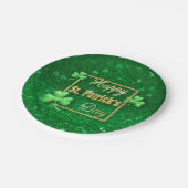 St. Patrick's Day Gold Shamrock Papieren Bordje (Gekanteld)