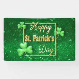 St. Patrick's Day Gold Shamrock Spandoek