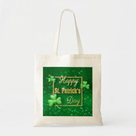 St. Patrick's Day Gold Shamrock Tote Bag