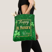St. Patrick's Day Gold Shamrock Tote Bag (Dichtbij)