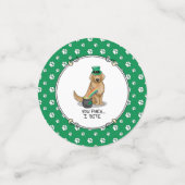 St. Patrick's Day Golden Retriever Dog Confetti (Kleine voorkant)