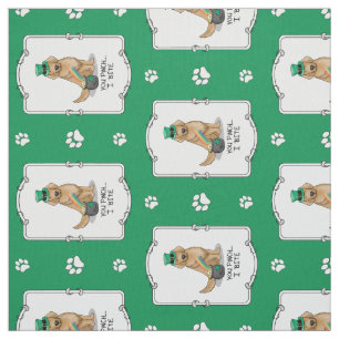 St. Patrick's Day Golden Retriever Dog Stof
