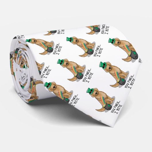 St. Patrick's Day Golden Retriever Dog Stropdas (Opgerold)