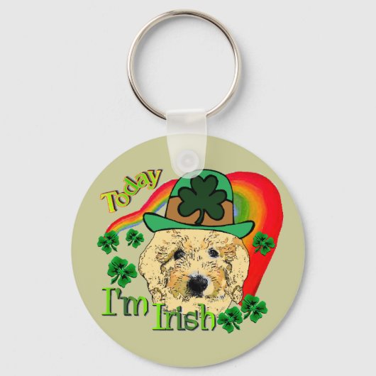 St Patricks Day Goldendole Sleutelhanger (Voorkant)