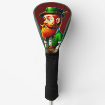 St Patrick's Day Golf Driver Head Hoesje