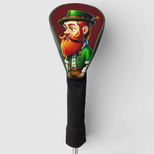St Patrick's Day Golf Driver Head Hoesje Golfheadcover (Voorkant)