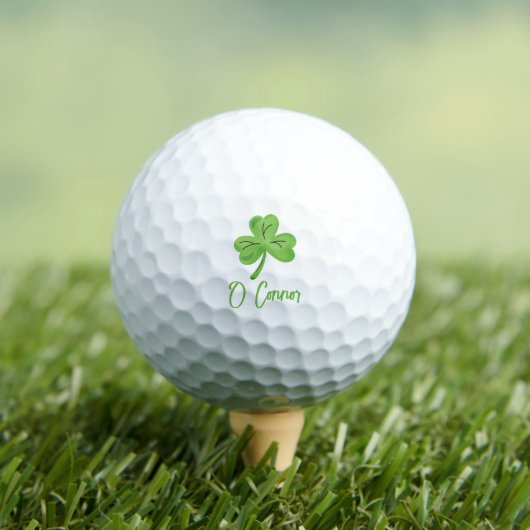 St. Patrick's Day Golf Golfer Custom Personalized Golfballen (Insitu Shirt)