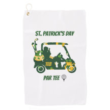 St. Patrick's Day Golf Par Tee Monogram