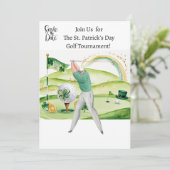 St. Patrick's Day Golf Toernooi Uitnodiging (Staand voorkant)