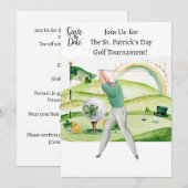 St. Patrick's Day Golf Toernooi Uitnodiging (Voorkant / Achterkant)