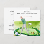 St. Patrick's Day Golf Toernooi Uitnodiging (Voorkant / Achterkant)