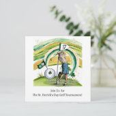 St. Patrick's Day Golf Toernooi Uitnodiging (Staand voorkant)