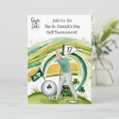St. Patrick's Day Golf Toernooi Uitnodiging (Staand voorkant)