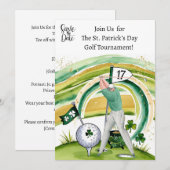 St. Patrick's Day Golf Toernooi Uitnodiging (Voorkant / Achterkant)