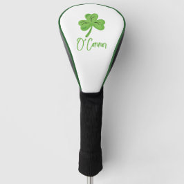 St. Patrick's Day Golfer Aangepaste Sportieve Sham Golfheadcover