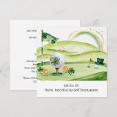 St. Patrick's Day golftoernooi Kaart (Voorkant / Achterkant)