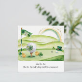St. Patrick's Day golftoernooi Kaart (Staand voorkant)