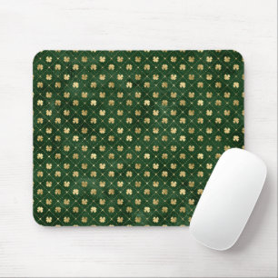 St. Patrick's Day Gouden Klaverblad Vintage Muismat
