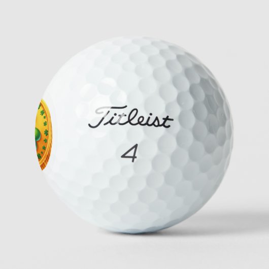 St Patrick's Day - Gouden Munt Golfballen (Logo)