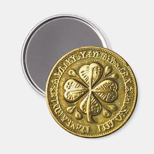 St. Patrick's Day  gouden munt Magneet (Voorkant / Achterkant)