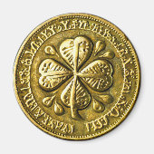 St. Patrick's Day  gouden munt Magneet (Voorkant)