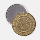 St. Patrick's Day gouden munt Magneet (Voorkant / Achterkant)