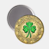 St. Patrick's Day gouden munt Magneet (Voorkant / Achterkant)