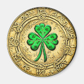 St. Patrick's Day gouden munt Magneet (Voorkant)