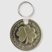 St. Patrick's Day  gouden munt Sleutelhanger (Voorkant)