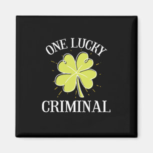St Patricks Day Grafisch voor een crimineel één ge Magneet