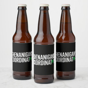 St. Patrick's Day-grapjurkator Bier Etiket