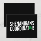 St. Patrick's Day-grapjurkator Briefkaart (Voorkant / Achterkant)