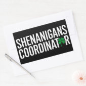 St. Patrick's Day-grapjurkator Rechthoekige Sticker (Envelop)