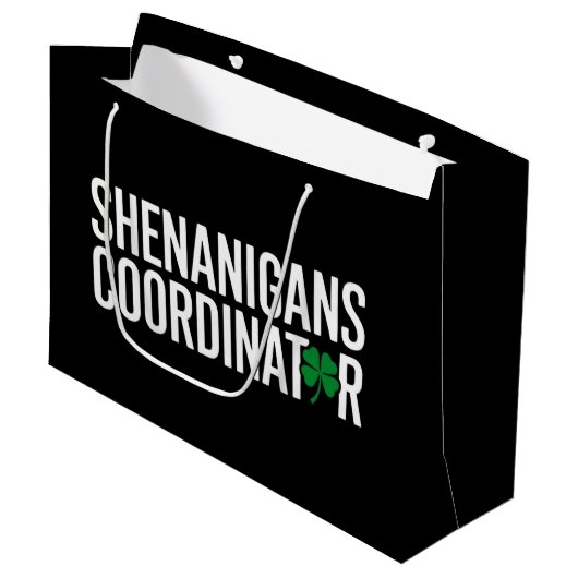 St. Patrick's Day-grapjurkcoördinator Groot Cadeauzakje (Voorkant Gekanteld)