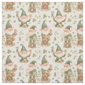 St. Patrick's Day Grappig kabouter koffiepatroon Stof (Swatch)