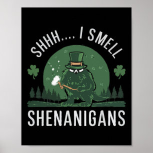 St. Patrick's Day Grappig Shhh Ik Ruik Schelmenstr Poster