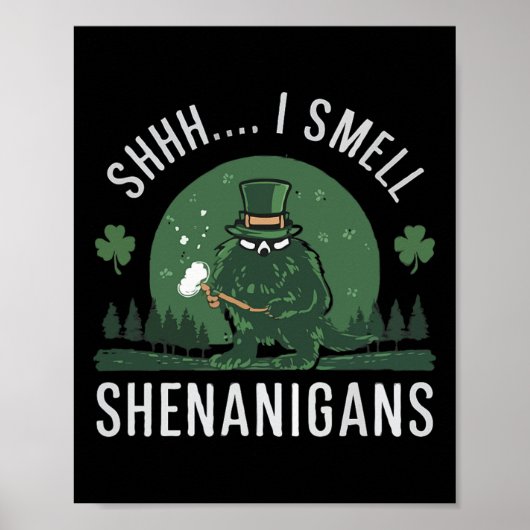 St. Patrick's Day Grappig Shhh Ik Ruik Schelmenstr Poster (Voorkant)