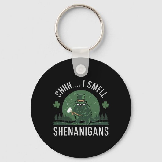 St. Patrick's Day Grappig Shhh Ik Ruik Schelmenstr Sleutelhanger (Voorkant)