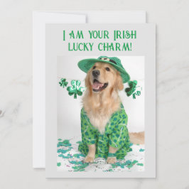 St. Patrick's Day Grappige Aanpasbare Hond kaart