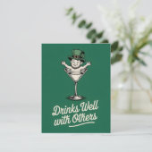St. Patrick's Day Grappige Drankkaart Feestdagenkaart (Staand voorkant)