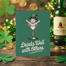 St. Patrick's Day Grappige Drankkaart