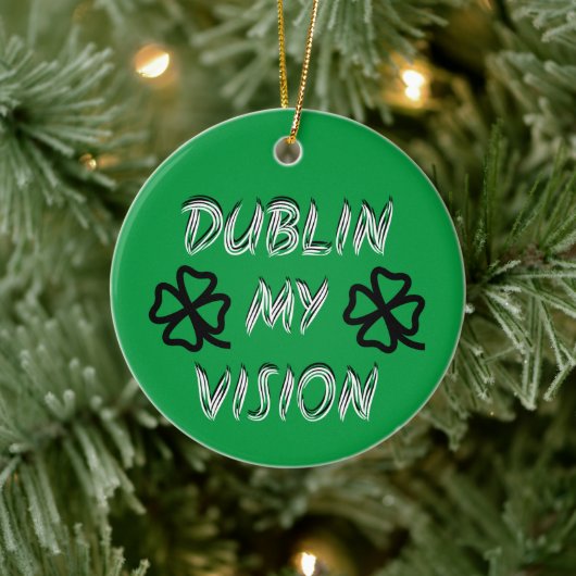 St. Patrick's Day Grappige Humor Groen Keramisch Ornament (Boom)