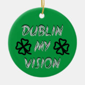 St. Patrick's Day Grappige Humor Groen Keramisch Ornament (Voorkant)