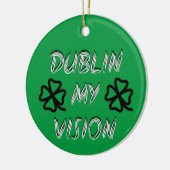 St. Patrick's Day Grappige Humor Groen Keramisch Ornament (Links)