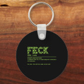 St Patricks Day Grappige Ierse Feck Definitie Voor Sleutelhanger (Voorkant)