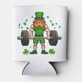 St. Patrick's Day Grappige Leprechaun Barbell Gym Blikjeskoeler