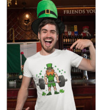 St. Patrick's Day Grappige Leprechaun Barbell Gym